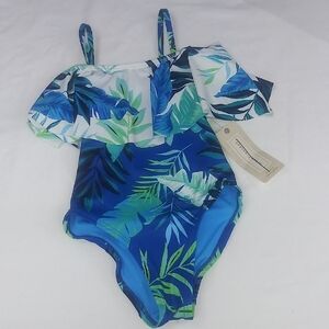 Tropical Blue Kids Swimwear
